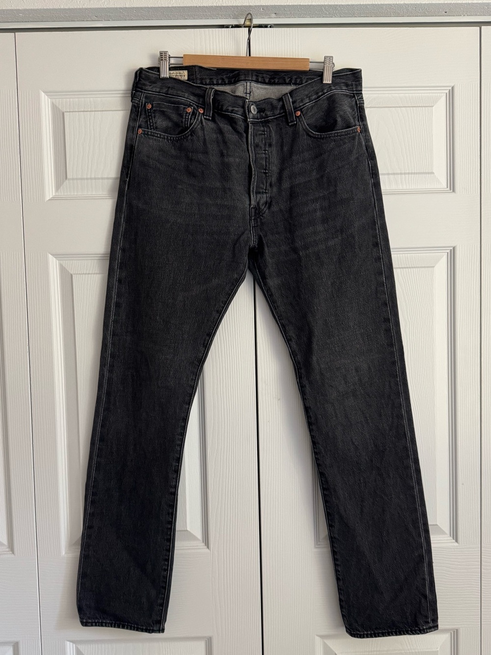 Levi's Black Selvedge Tapered Jeans
